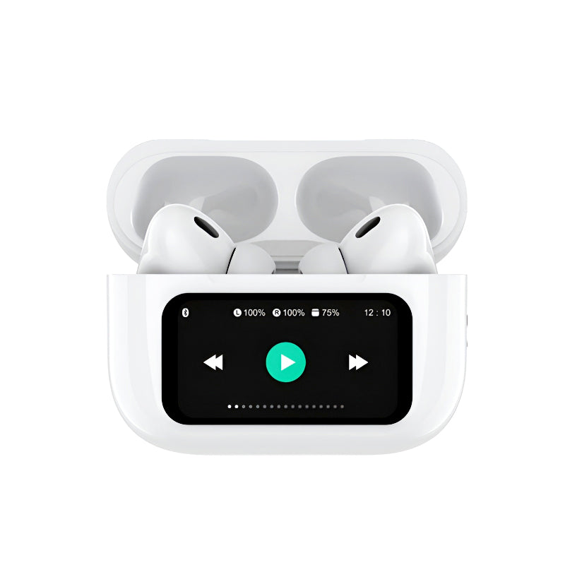 🔥A9 Pro High Quality Sound, ENC Noise Reduction Wireless AirPods With Smart Touch Screen Control