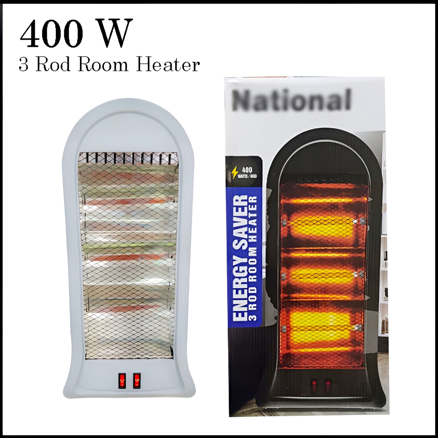 🔥Winter Sale 400W Electric 3-Rod Room Heater with Advanced Safety Features